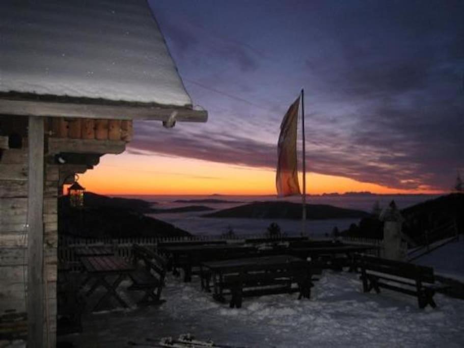 Apartmán Zirbenhutte Am Falkert Auf Der Heidi-Alm Koflach Exteriér fotografie